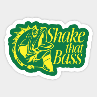 Shake that bass Retro Sticker